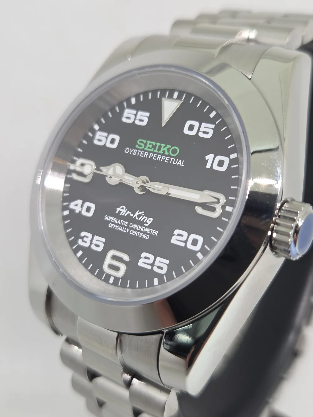 Custom 39mm Automatic Seiko Mod Watch Oyster Perpetual Air-King Watch NH35
